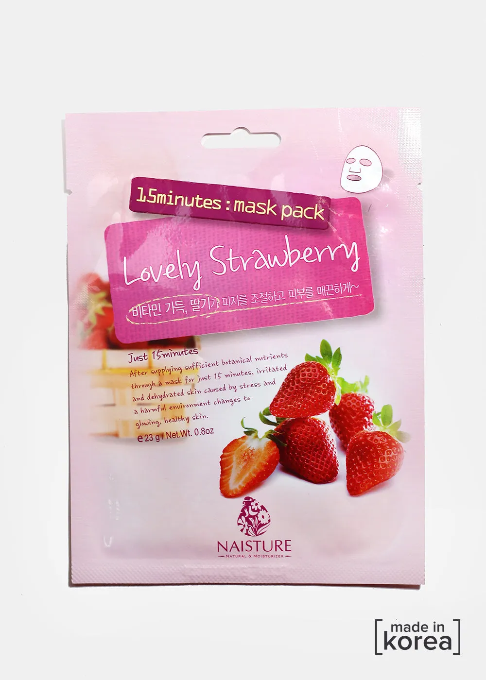 15 Minute Facial Mask - Lovely Strawberry