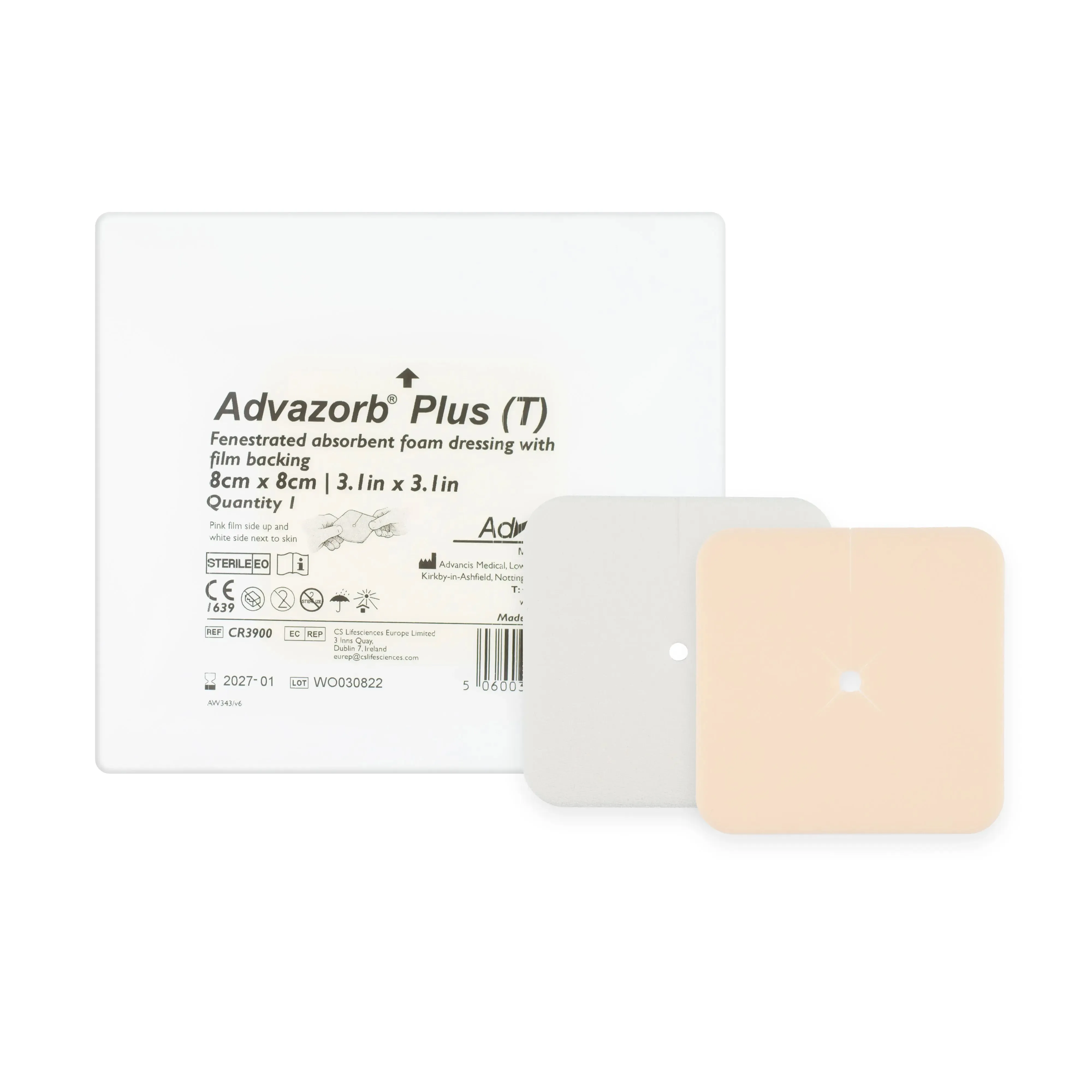 Advazorb Plus Tracheostomy Dressing (8cm x 8cm) (x20)