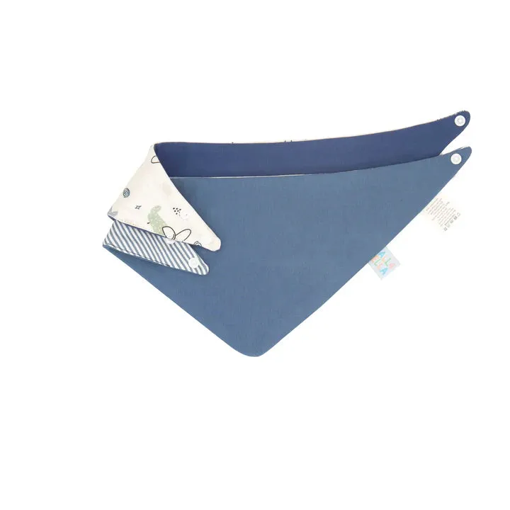 All4Ella Reversible Bandana Bibs 2 Pack - Planes