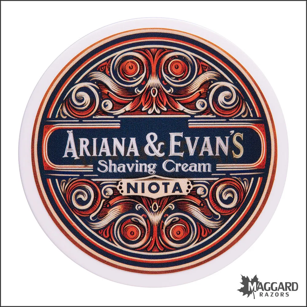 Ariana and Evans Niota Artisan Shaving Cream, 5.3oz