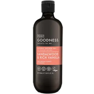 Bh Goodness Mens Shower Gel - Sandalwood & Rich Vanilla 500ML