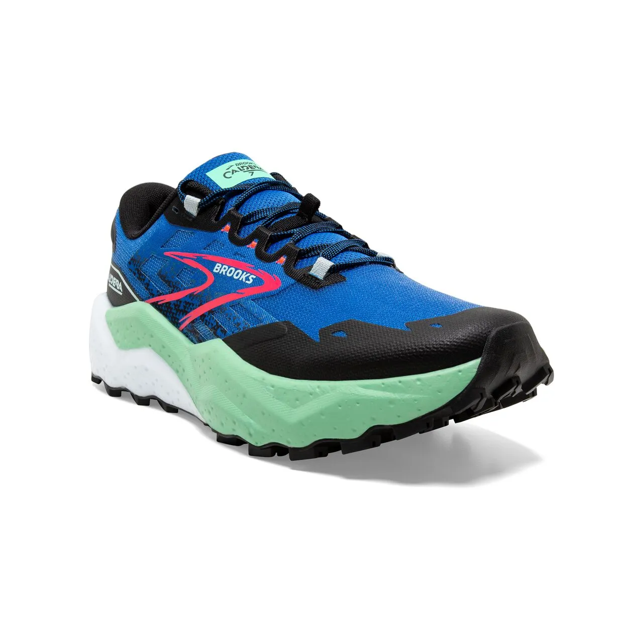 Brooks Caldera 7 (Mens) - Victoria Blue/Black/Spring Bud