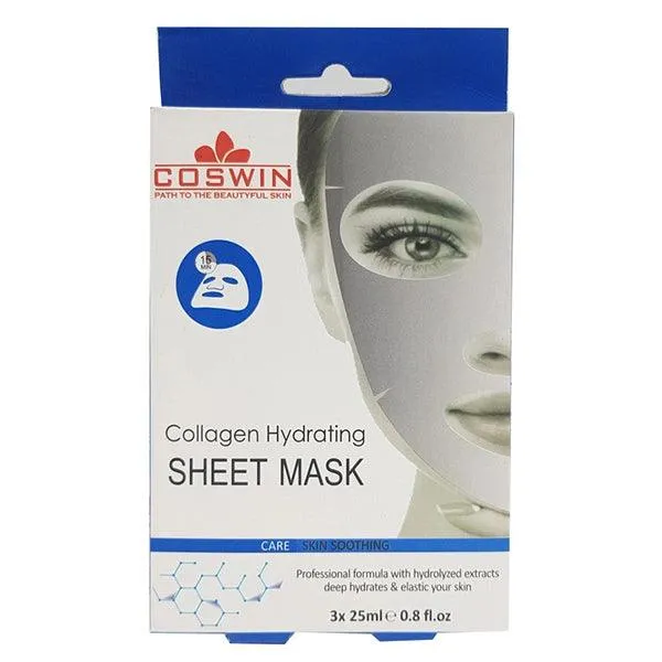 COSWIN COLLAGEN HYDRATING SHEET MASK 3X25ML