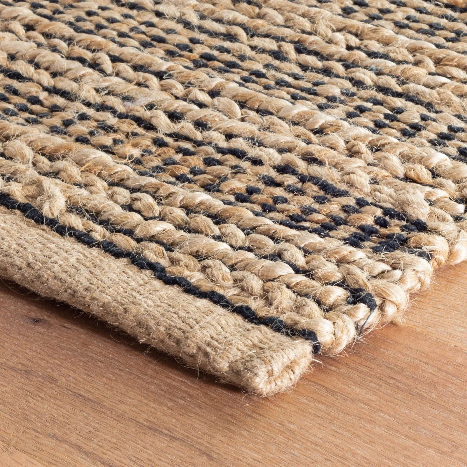 Dash & Albert Simba Black Woven Jute Rug