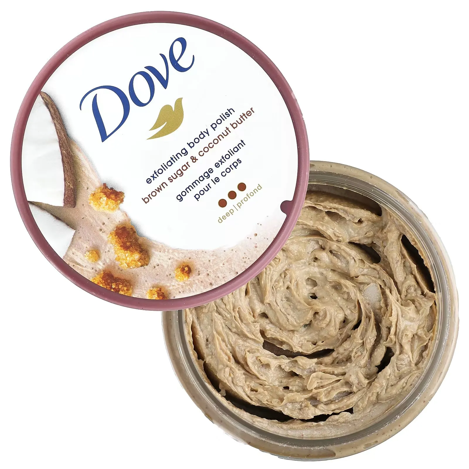 Dove Exfoliating Body Scrub, Brown Sugar and Coconut Oil