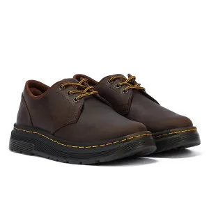 Dr. Martens Crewson Lo Crazy Horse Dark Brown Lace-Up Shoes