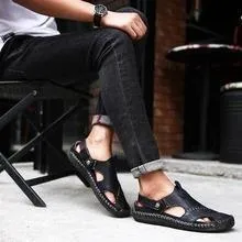 Durable Genuine Leather Sandal