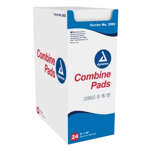 Dynarex - Combine Pads 1/pouch - Sterile, 8" x 10"