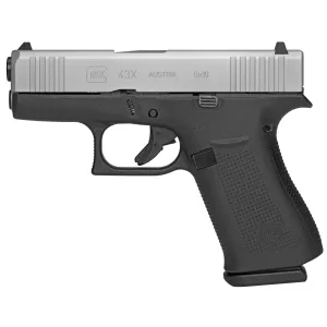 Glock 43x 9mm 10rd Silver