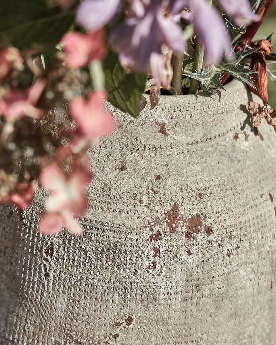 Hafe Beige Terracotta Vase