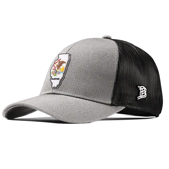 Illinois 21 PVC Stretch Snapback Trucker