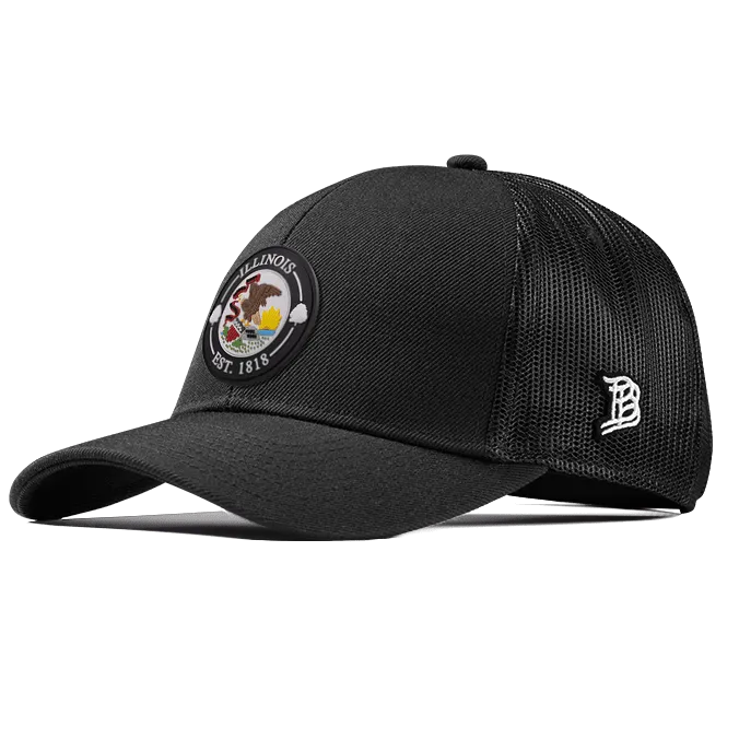 Illinois Compass Stretch Snapback Trucker