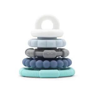 Jellystone Designs Rainbow Stacker & Teether - Ocean