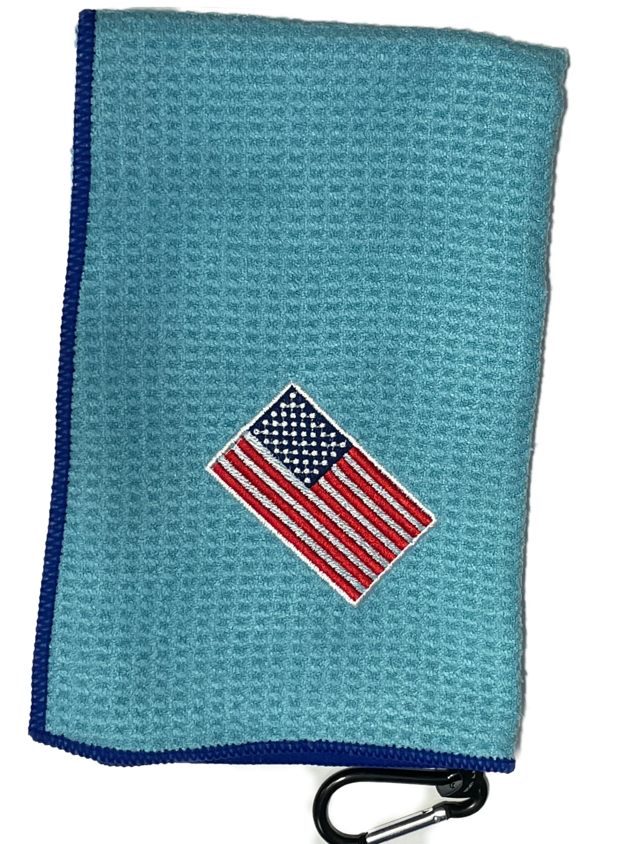 Joseph Elliott USA Embroidered Flag 18 x 18 Micro Fiber Towels