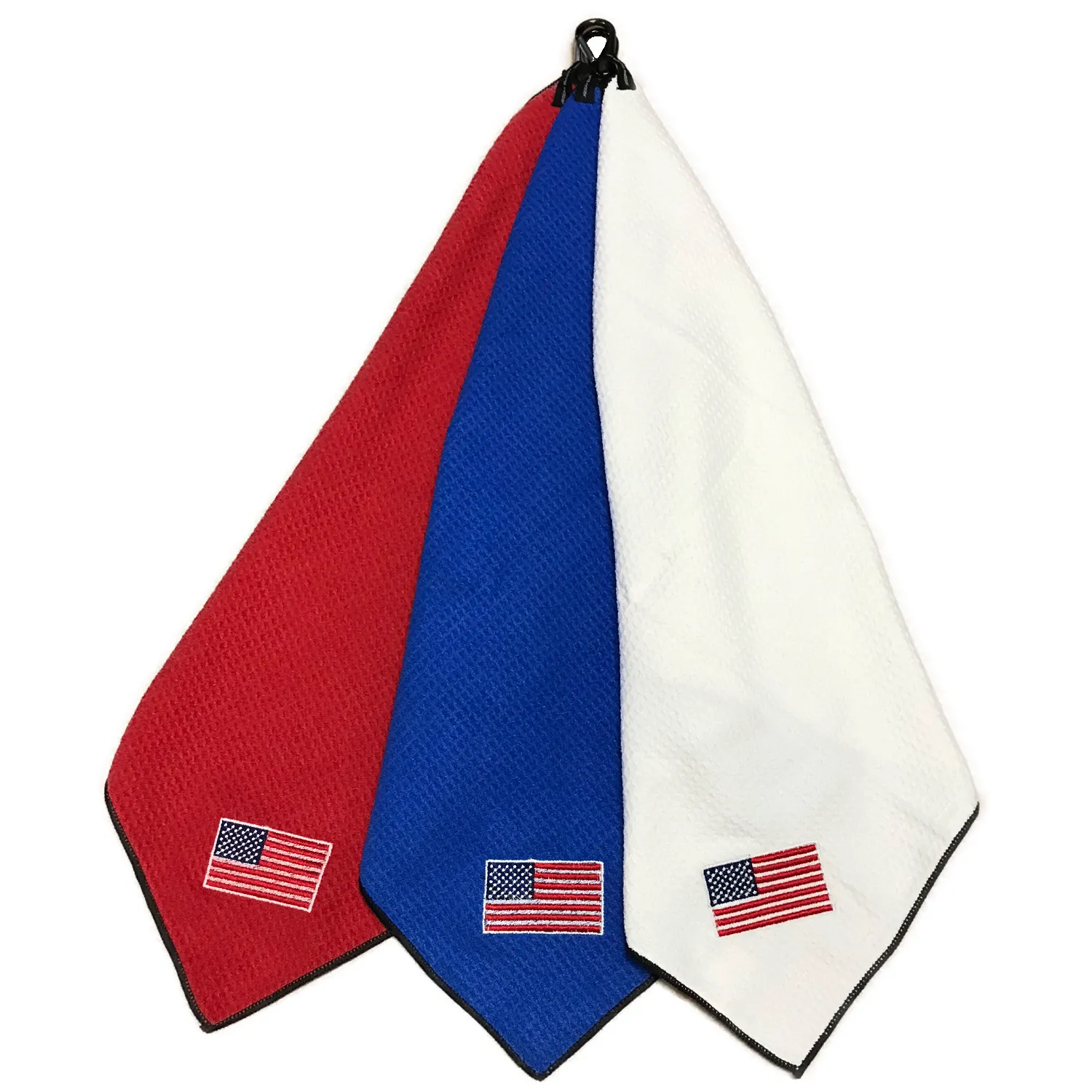 Joseph Elliott USA Embroidered Flag 18 x 18 Micro Fiber Towels