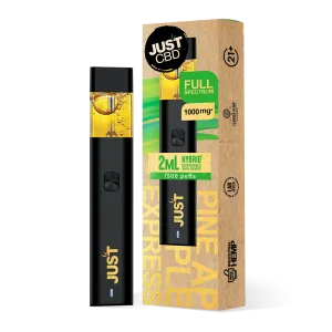 JUSTCBD 1000mg CBD Disposable Vape | Pineapple Express | Hybrid | 1500 puffs