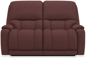 La-Z-Boy Greyson Burgundy Reclining Loveseat with Headrest