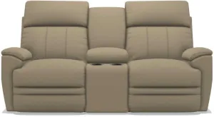 La-Z-Boy Talladega Wicker La-Z-Time Power-Reclineï¿½ Loveseat With Console & Power Headrest