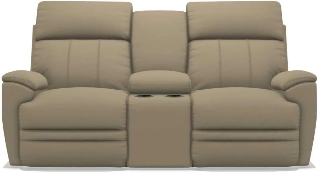 La-Z-Boy Talladega Wicker La-Z-Time Power-Reclineï¿½ Loveseat With Console & Power Headrest