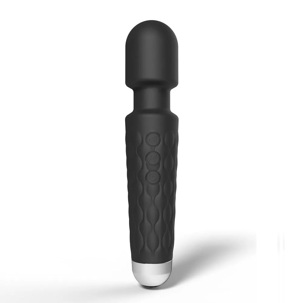 Loving Joy 20 Function Wand Vibrator Black