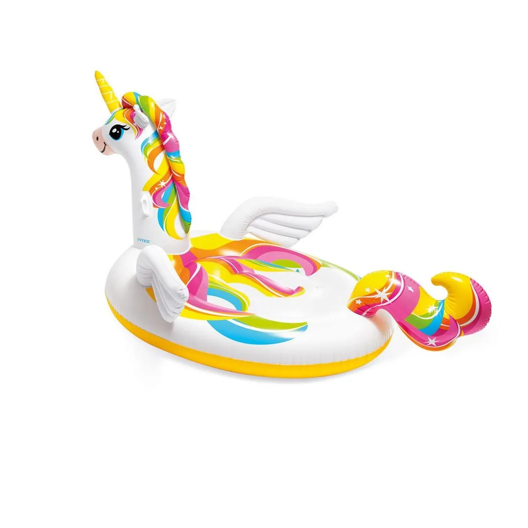 Mega Unicorn Inflatable Pool Island Float - 99 x 64 x 57inches