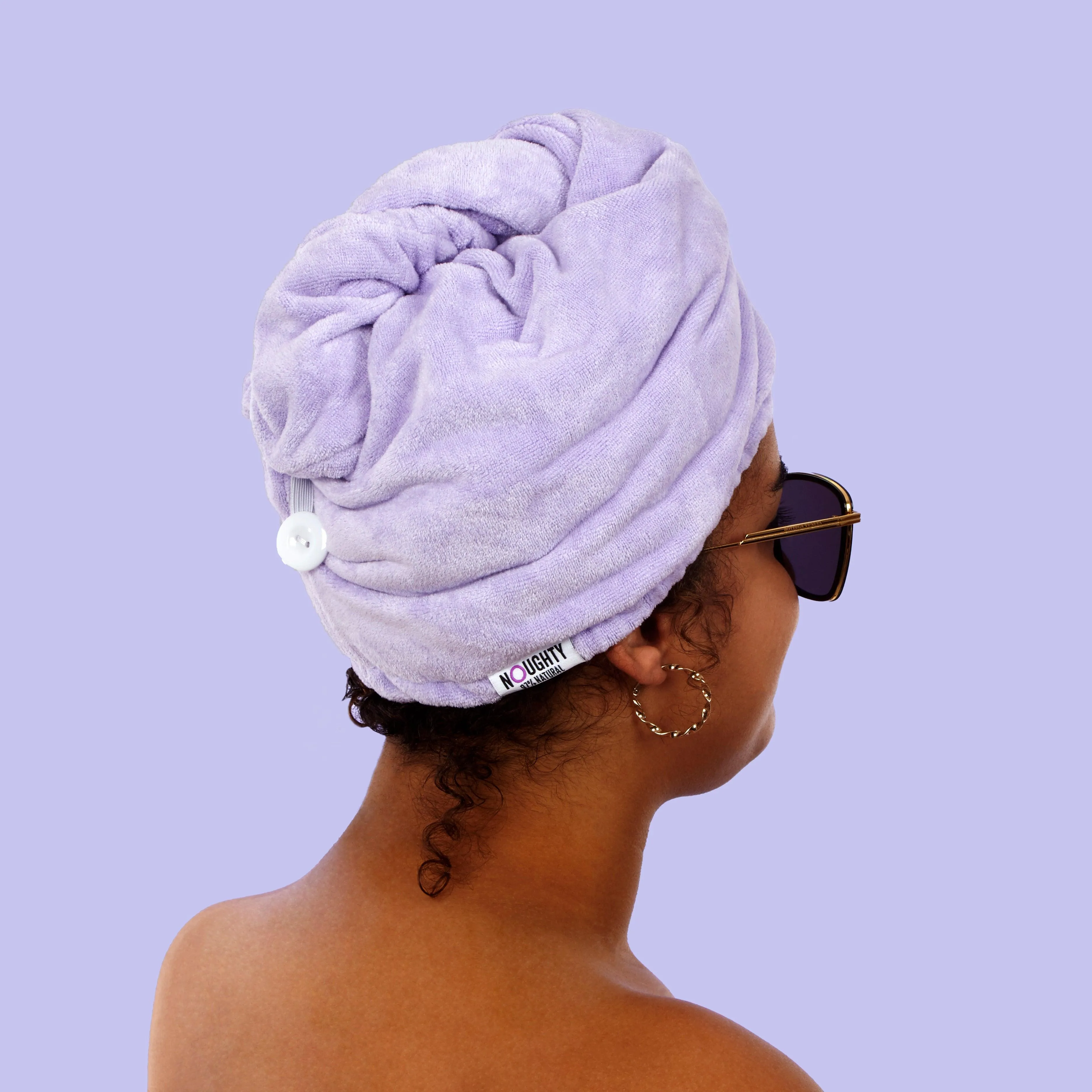 Microfibre Hair Towel - The Purple One