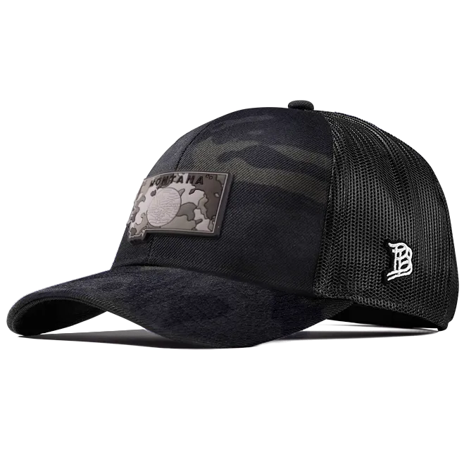 Montana Camo Stretch Snapback Trucker