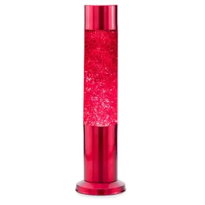 Nova Colour Glitter Lamp Red