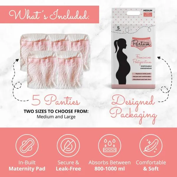 Partum Panties Maternity Disposable Underwear