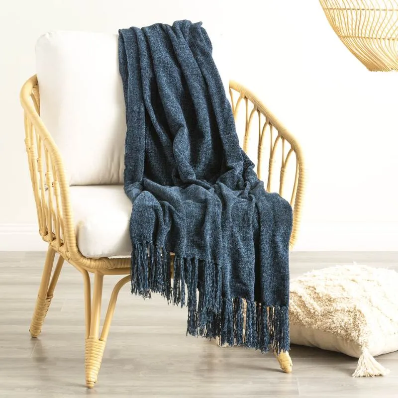 Renee Taylor Newland Chenille Opal Throw