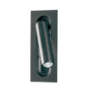 Scope 7 in. LED Wall Sconce with pivotable arm 3000K Black Finish