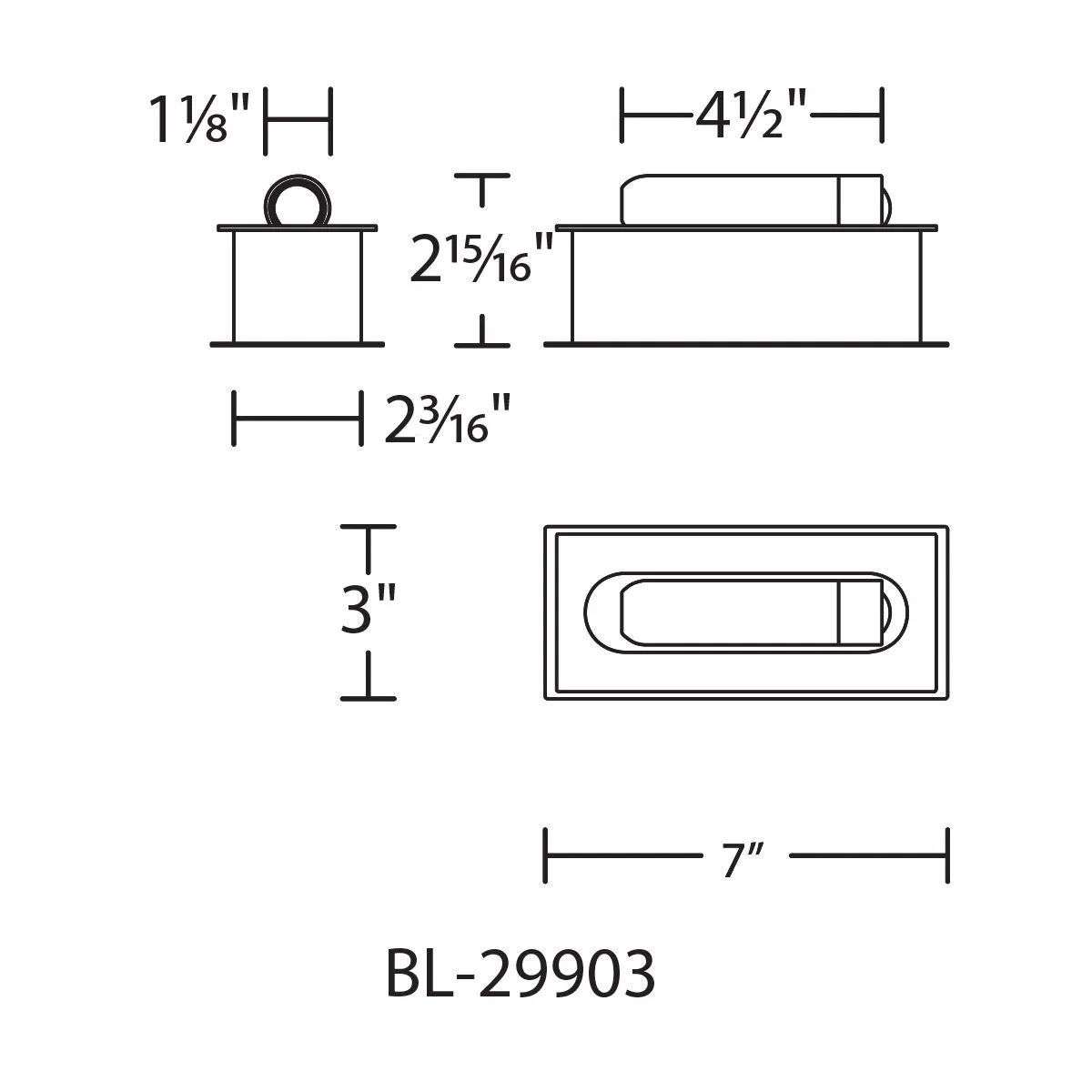 Scope 7 in. LED Wall Sconce with pivotable arm 3000K Black Finish