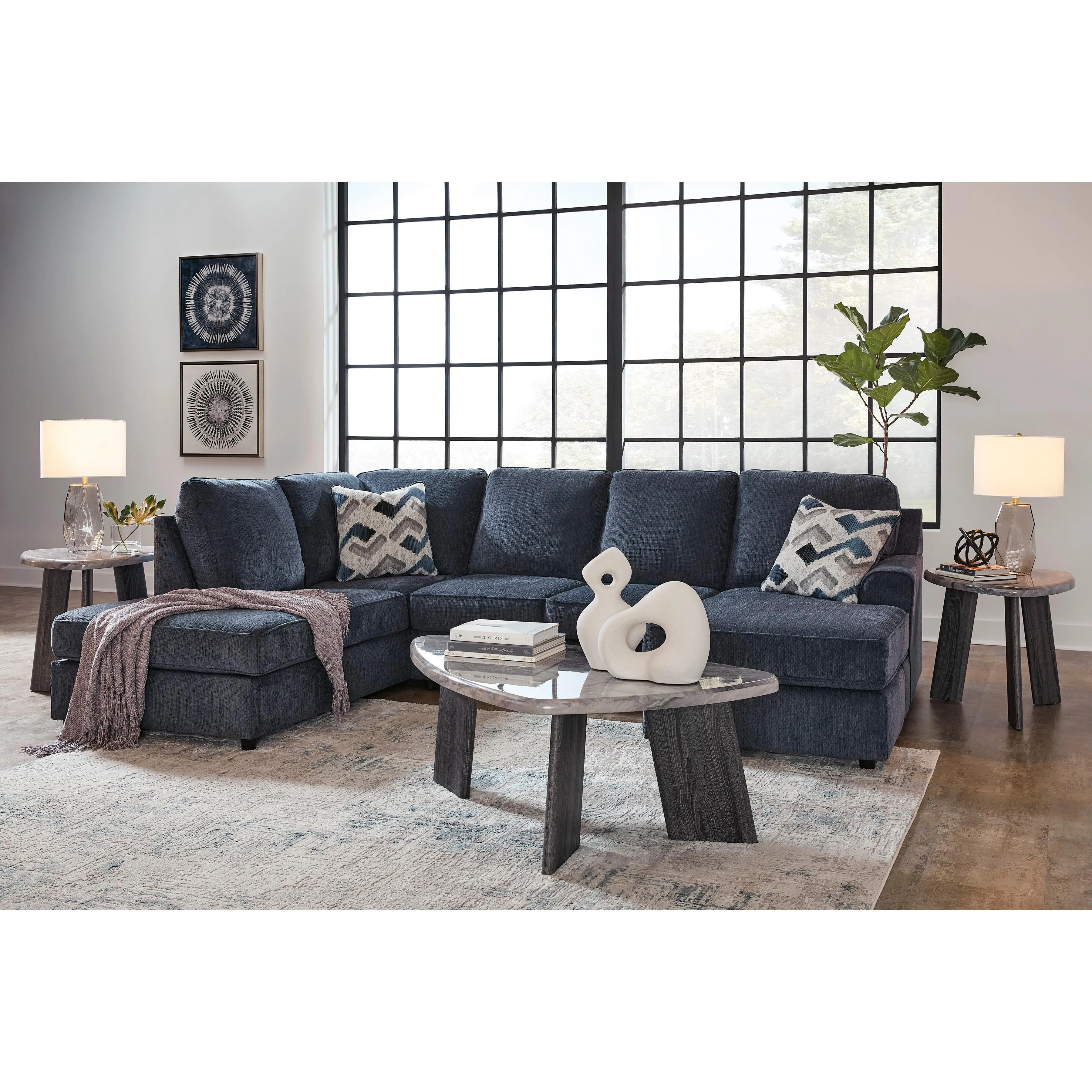 Signature Design by Ashley Albar Place Fabric 2 pc Sectional 9530216/9530203