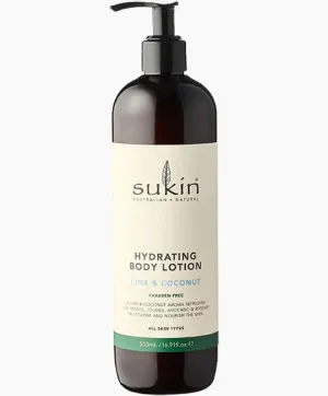 Sukin Natural Skincare Hydrating Body Lotion Lime And Coconut Scent