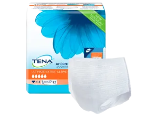 Tena 72425 Ultimate Underwear, X-Large (140-168cm or 55"-66") White