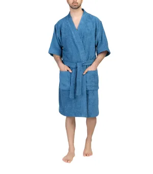 Terry Robe for Male - Blue Denim