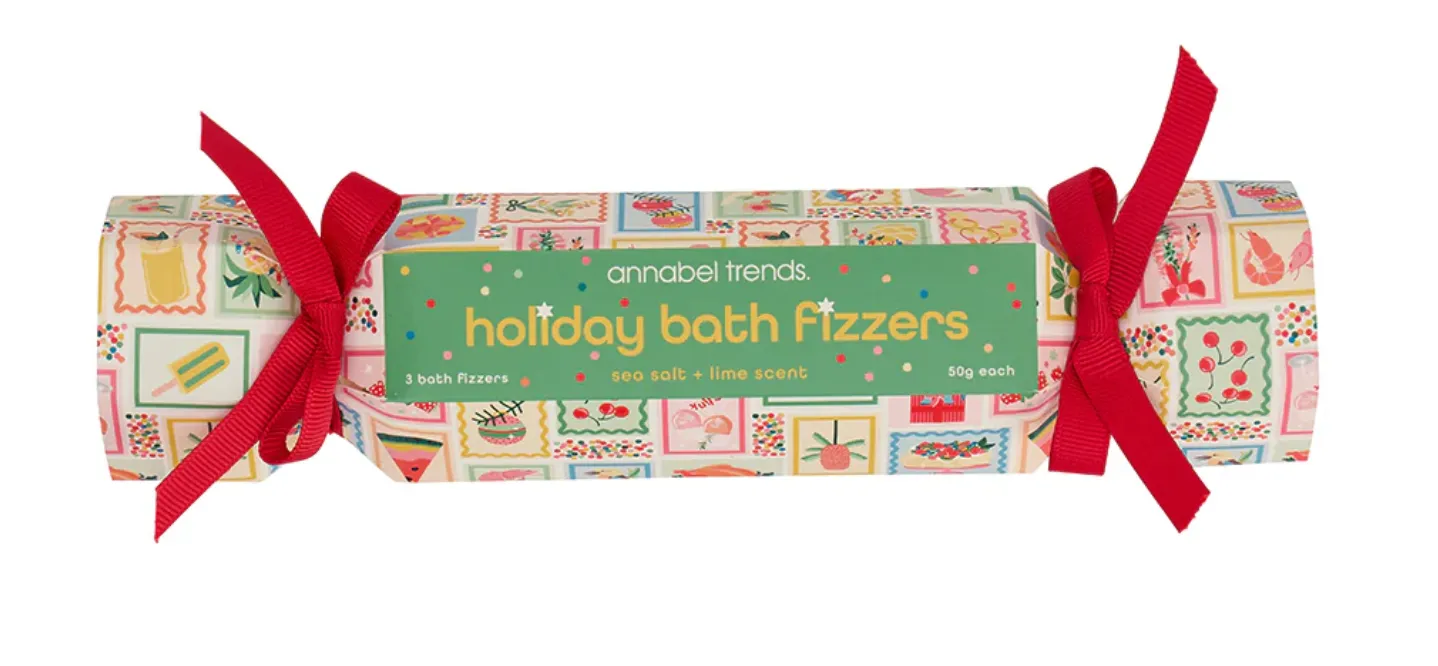 Xmas BonBon Holiday Bath Fizzer - Sea Salt Lime